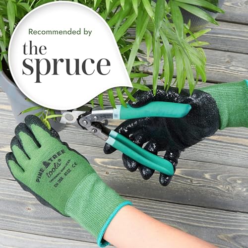 Bamboo Gardening Gloves – Rubber Coated, Touchscreen Friendly, Breathable & Lightweight – for Men & Women