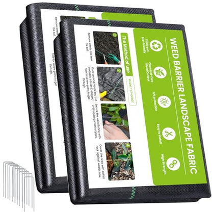 4FT x 100FT Weed Barrier Fabric, 3.2oz Landscape Fabric - size: 4x100FT