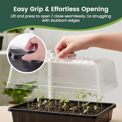 5 Pack 5" High Humidity Domes for SOLIGT 14*10.8*2.3" Seed Starting Trays - size: 5 domes for 1014 trays