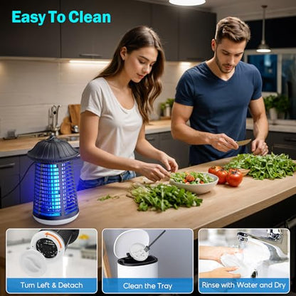 Bug Zapper Indoor Outdoor, Plug‑in Electric Mosquito Insect Killer Lantern