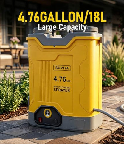 4.76-Gal Battery Powered Backpack Sprayer Compatible with DeWalt 20V MAX