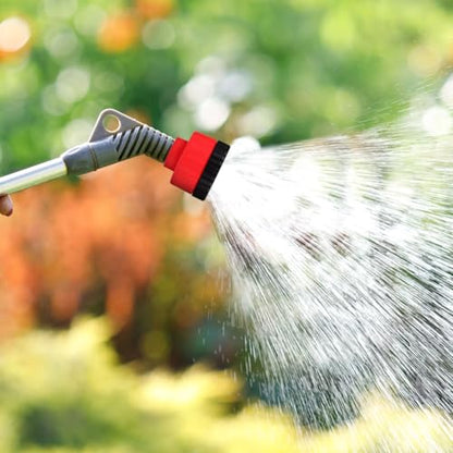 HANABASS 400 Mesh Hose End Sprayer Nozzle (3-Pack), Plastic Water Nozzles for Garden Hose, Soft Shower Head for Watering Delicate Seedlings, Flowers, Vegetables, Potted Plants, Red