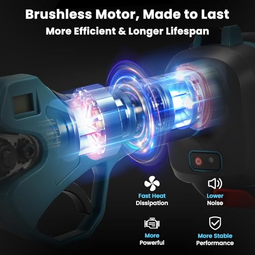 2-in-1 Cordless Pole Pruning Shears for Makita 18V Battery (No Battery) - style: 2 in 1 Blue for Makita 18V
