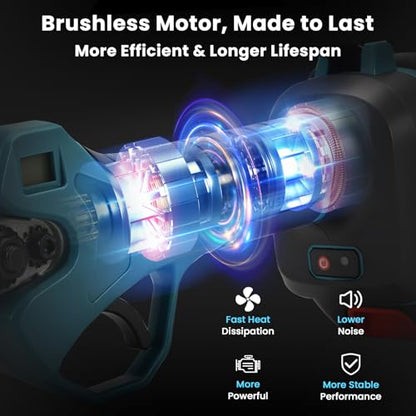 2-in-1 Cordless Pole Pruning Shears for Makita 18V Battery (No Battery) - style: 2 in 1 Blue for Makita 18V