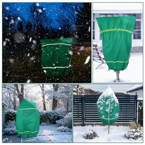 IC ICLOVER Plant Covers Freeze Protection, 47"x71" Frost Blankets, 4 Pack