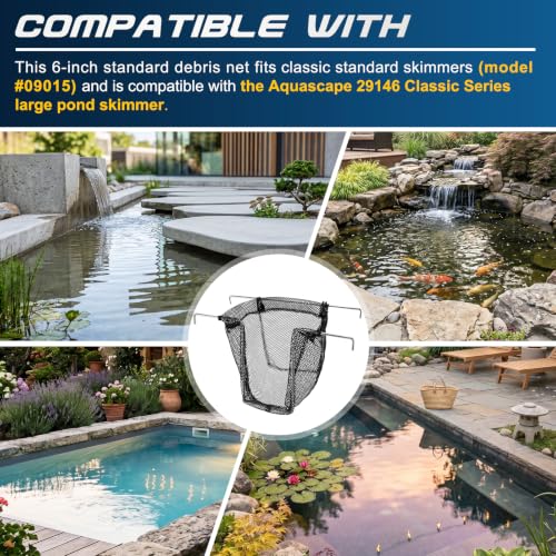 ETZ 29146 Pond Skimmer Debris Net for Aquascape,Black