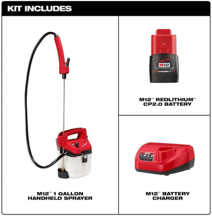 2528-21G1 12V M12 1 Gallon Handheld Sprayer Kit