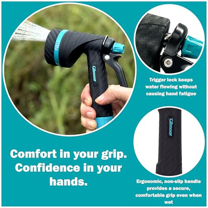 Gilmour Heavy Duty Rear Control Garden Hose Nozzle with Swivel Connect - style: Rear Control