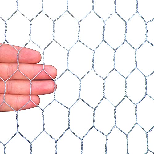 20GA Galvanized 36in x 150ft x 1in Mesh Chicken Wire Hexagonal Poultry Netting - size: 36"x150'