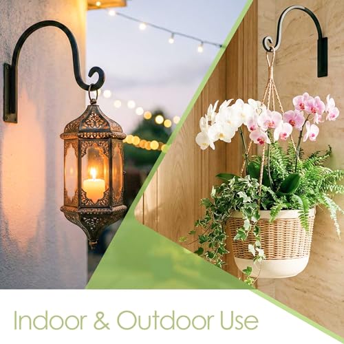 Lifyzoon Heavy Duty Plant Hanger Bracket: 35Lbs Metal Plant Hangers Outdoor - size: 1A-8“ 2PCs
