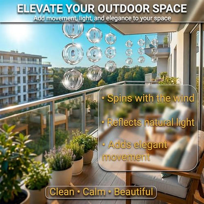 Reflective Bird Deterrents for Outside, Woodpecker Repellent - size: Circle