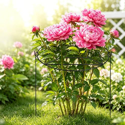 8 Pack Peony Cages and Supports with 100 Cable Ties and a Pair of Scissors
