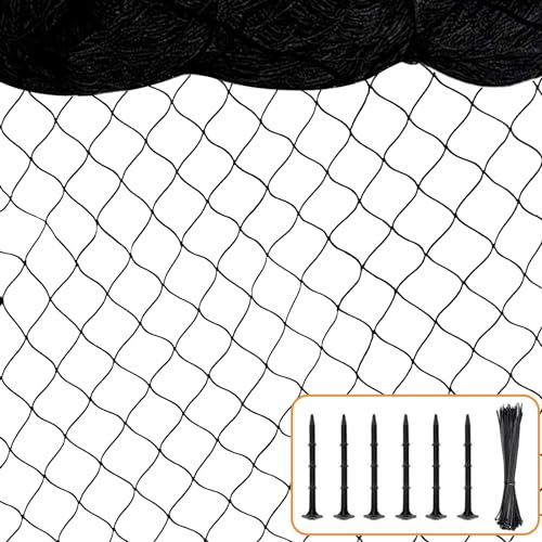 BSTPCOO 100'x100' Bird Netting for Chicken Coop, Nylon 3/4" Mesh Bird Net - size: 100'×100'-3/4''