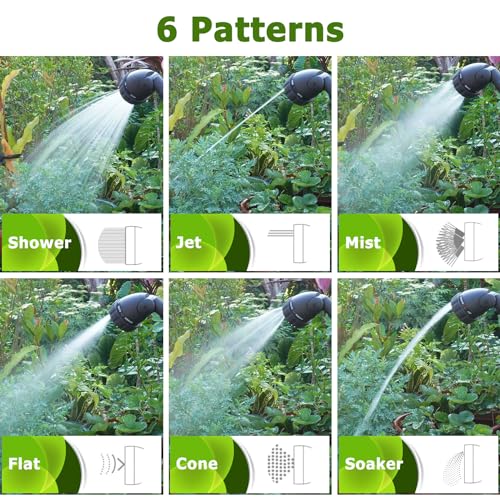 Heavy Duty Watering Wand, 22-Inch Long Metal Garden Hose Wand with Adjustable Rotating Head, Hose Nozzle Sprayer with Thumb Control, Perfect for Hanging Baskets,Shrubs and Plants