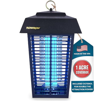 Flowtron Electric Bug Zapper, 1 Acre Outdoor, 40W UV, 5600V Zap, Black - color: Midnight Black