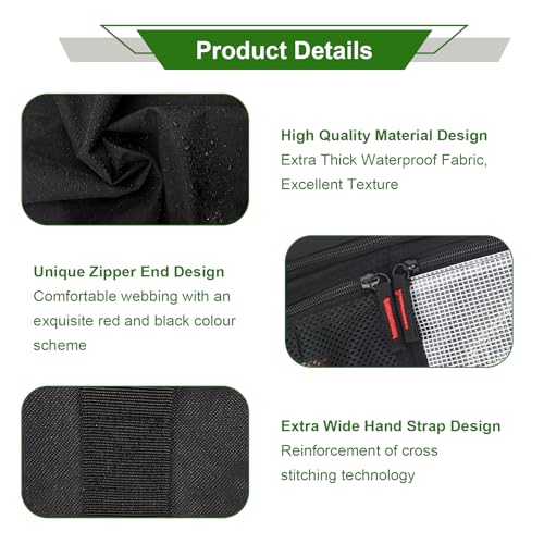 Grill Tool Organizer, BBQ Tool Storage Bag with Pockets- 20" Heavy-Duty Storage Bag Waterproof 600D Oxford, Folding Design Gift for Camping, Tailgates, Outdoor BBQ Parties (20" Lx6 Wx5 H) - style: (20" Lx6 Wx5 H)