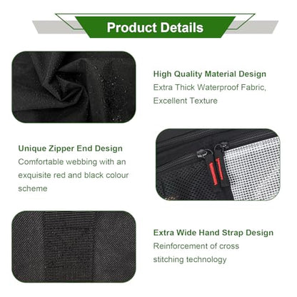 Grill Tool Organizer, BBQ Tool Storage Bag with Pockets- 20" Heavy-Duty Storage Bag Waterproof 600D Oxford, Folding Design Gift for Camping, Tailgates, Outdoor BBQ Parties (20" Lx6 Wx5 H) - style: (20" Lx6 Wx5 H)