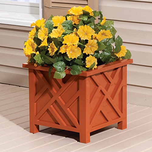 Miles Kimball Terra Cotta Chippendale Planter - color: Terra Cotta