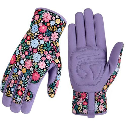 Gardening Gloves,Garden Gloves for Women Firm Grip Breathable Thorn Proof - color: Purple Gloves