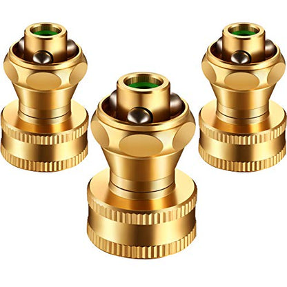Hotop 3 Pack Big Shot Brass Hose Nozzle Adjustable Twist,3/4 Inch - size: 3/4inch