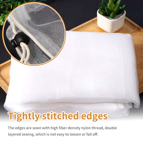 SooGree Garden Mesh Netting - Durable, All - Purpose Protection Ultra-Light Insect Barrier Netting Fine Mesh Plant Cover Bird, Pest, Insect Protection for Vegetables, Fruits & Flowers (39'' x 59'')