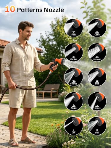 Mars Villa Retractable Garden Water Hose Reel for Outside, 1/2 IN x 65 FT - size: 1/2" 65FT