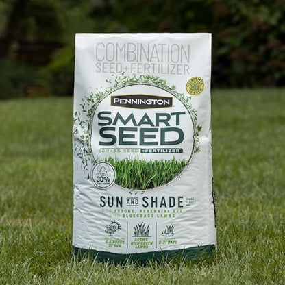Pennington Smart Seed Sun and Shade Mix North Grass Seed, 7 lb - size: 7 lb