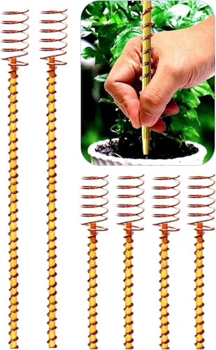 6 Pack 17" Copper Garden Stakes for Plant, Electroculture Copper Wire Rod - color: 6Pack 17Inch