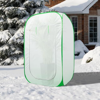 35x35x59 in Pop Up Winter Frost Plant Cover, Plants Freeze Protection Tent