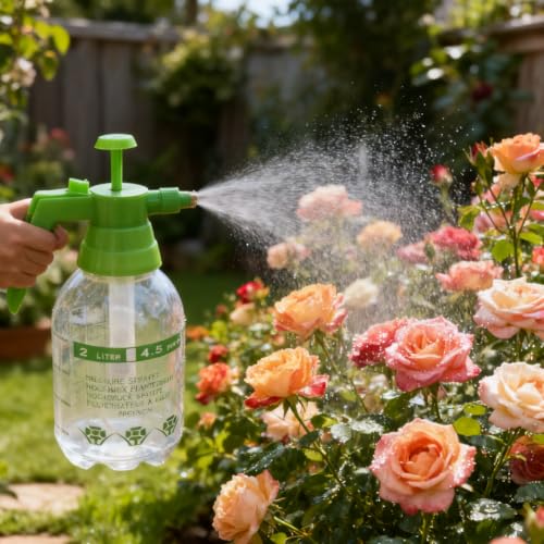 2L Garden Sprayer,Pressure Spray Bottle,Hand Pump Sprayer (2L Green) - color: 2L Green