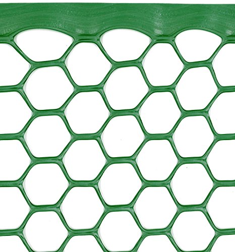 Tenax Poultry Fence - Durable Plastic Poultry Fencing - 4 ft x 25 ft - Green Plastic - color: Green, size: 4-ft x 25-ft