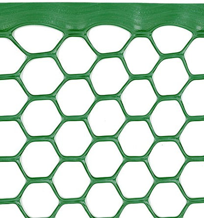 Tenax Poultry Fence - Durable Plastic Poultry Fencing - 4 ft x 25 ft - Green Plastic - color: Green, size: 4-ft x 25-ft