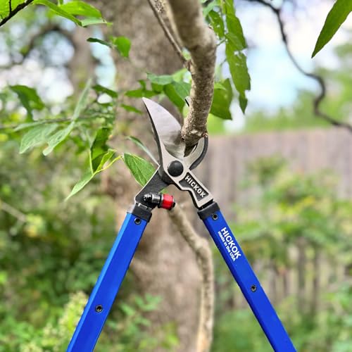 Hickok Heavy Duty Loppers for Tree Trimming – 32" Branch Cutter & Pruning Shears with Long Handle | Lightweight Aluminum Tree Trimmer | Professional-Grade Pruner Made in USA