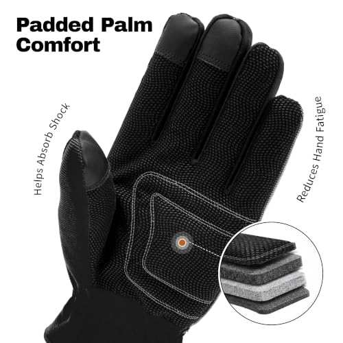Grip Pro Washable Touch Screen Utility Gloves - color: Black, size: X-Large
