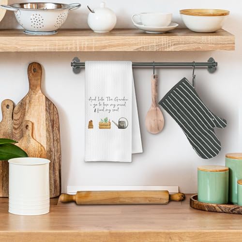 Gardening Gifts Kitchen Towels, Mother's Day Garden Gifts Dish Tea Towels for Kitchen Decor, Plant Lover Mom Lady Gift Decorative Hand Towels for Bathroom, 16x24 Inch - color: Red