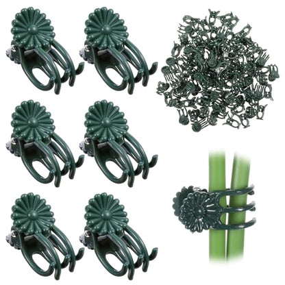 50pcs Plastic Clips Reusable Holder for Stems Support Clip