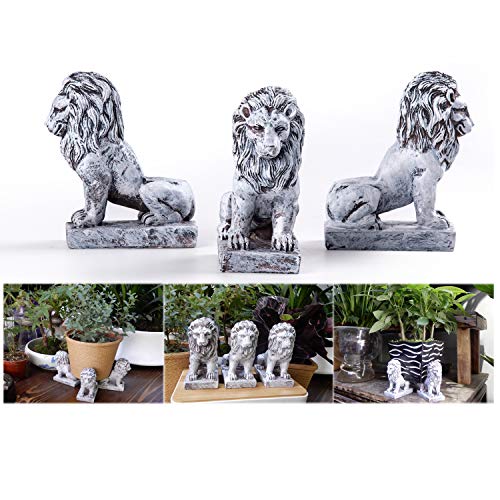 3 Pack Lion Pot Feet Planter Risers 1.6 Inch Resin Flower Pot Stands