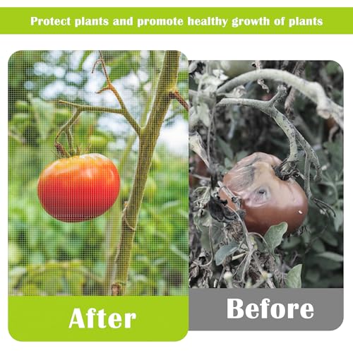 4 Pcs Insect Bird Barrier Tree Net with Drawstring, 4.9 x 3.2 Ft Garden Bird Netting Plant Cover, Fruit Tree Netting for Protect Plants Fruits Flowers from Insect Bird Eating - color: 4 Pcs, size: 4.9x3.2 ft