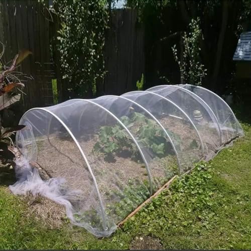 Agfabric Garden Netting 3.9x9.5' Insect Pest Barrier Netting for Garden Protection,Plant Cover Row Cover Mesh Netting for Vegetables Fruit Trees and Plants,White - size: 3.9'x9.5'