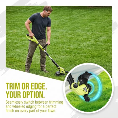 KITLUCK Electric Weed Wacker, 20V Cordless String Trimmer, Lawn Edger Tool