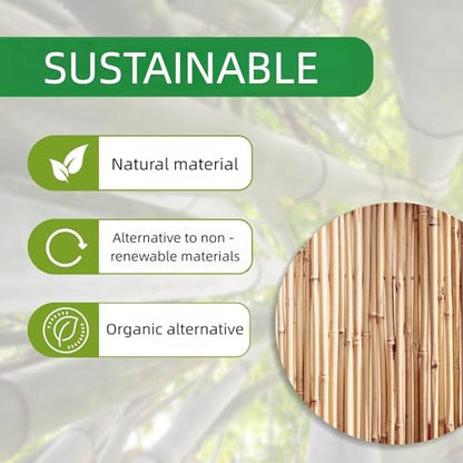 5 Ft Bamboo Stakes with 100 Twist Ties Natural Bamboo Garden Stakes for Dahlias Cucumber Grapes Pole Beans Trees Potted Dahlia Flowers and Climbing Plants - Pack of 60 - size: 58 INCH-60 PACK & Ties