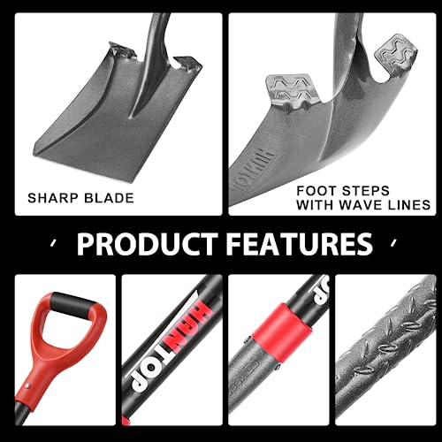 Transfer Shovel Fiberglass Handle 43in for Garden & Construction