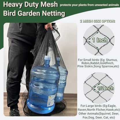 50x100ft Bird Netting for Chicken Coop, 1" Mesh Chicken Netting Cover - size: 50x100FT-1"
