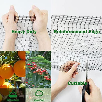 POYEE Bird Netting, 13x33FT Heavy Duty Garden Netting - size: 13 x 33 FT