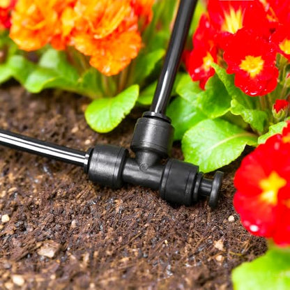 30 Pack 1/4 Inch Drip Irrigation End Plug Fittings - 1/4'' Drip Line End Cap Fittings for 1/4'' Drip Line Push-to-Fit Connectors End Closure Parts for Drip Irrigation System - size: 1/4" Push-to-connect Plug