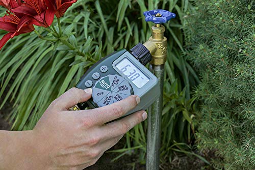 Orbit Programmable Digital Hose Watering Timer - 1 Outlet - Battery Powered - with LCD Screen - Built-in Rain Delay - Water-Resistant - 62061 - size: 1 Outlet
