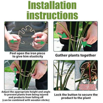 5PCS 4.13*2.95in Monstera Stem Support-Keep Plants Healthy&Upright - size: 4.13 x 2.95 inches