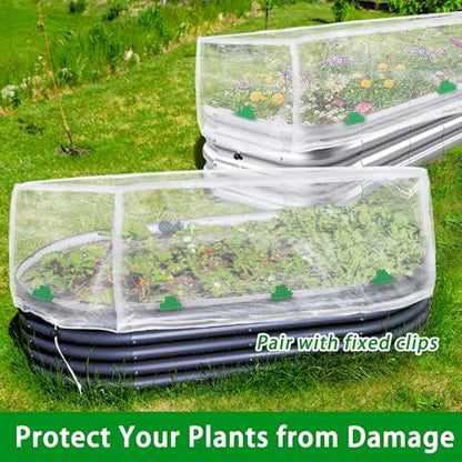 Garden Netting for Raised Beds, Plant Covers Garden Protection Bird Netting - size: 48x24x12 in
