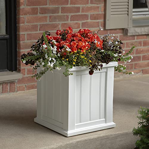 Mayne 4837W Cod Planter, White, 16" x 16" (4837-W) - color: White, size: 16in