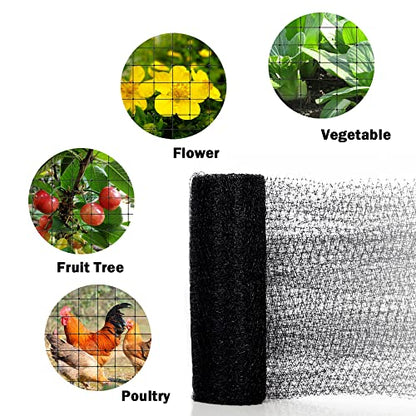 POYEE Bird Netting, 13x40FT Heavy Duty Garden Netting - size: 13x40FT
